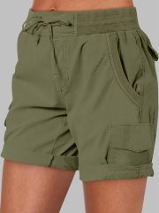 Womens Summer Shorts 2026 Dressy Casual Hiking Cargo Shorts Trendy Outdoor Outfits 6 Pockets - Image 2