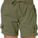 Womens Summer Shorts 2026 Dressy Casual Hiking Cargo Shorts Trendy Outdoor Outfits 6 Pockets