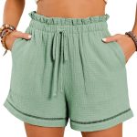 Womens Casual Shorts High Waisted 2026 Fashion Beach Cruise Shorts Cute Comfy Summer Shorts with 2 Pockets S-XL
