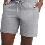 Women's Jersey Pocket Shorts, Drawstring Cotton Jersey Shorts, 7" Inseam