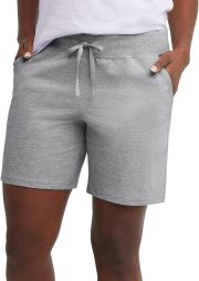 Women's Jersey Pocket Shorts, Drawstring Cotton Jersey Shorts, 7" Inseam
